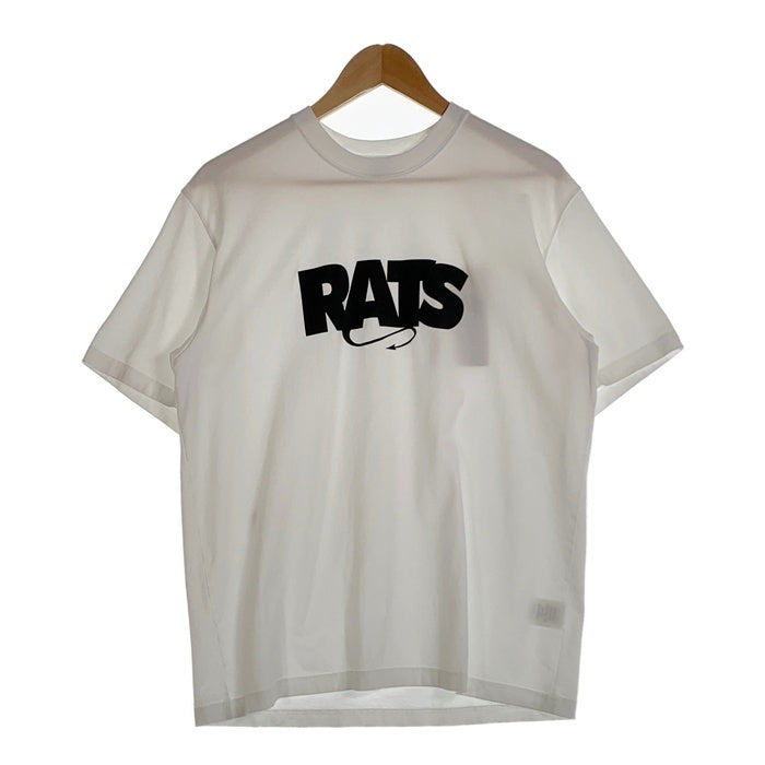 RATS ラッツ 25SS BOX LOGO TEE ボックスロゴ プリントTシャツ ホワイト 25RT-0801 Size M 福生店
