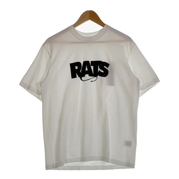 RATS ラッツ 25SS BOX LOGO TEE ボックスロゴ プリントTシャツ ホワイト 25RT-0801 Size M 福生店