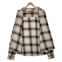 STUSSY ステューシー 22AW Hellshire Plaid Shirt オンブレチェック フランネルシャツ グレー コットン 1110261 Size XL 福生店