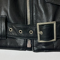 WUNDER LEATHERS NEW YORK ワンダーレザー カウハイド ダブル ライダースジャケット ブラック sizeM 瑞穂店