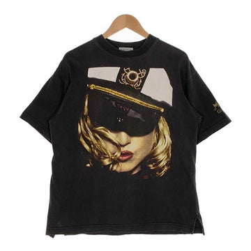 90's Madonna マドンナ GIRLIE SHOW 1993 AUSTRALIA ガーリーショー プリント Tシャツ ブラック 袖裾ダブル SPORTS ROAD Size M 福生店