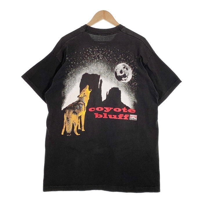90's Marlboro マルボロ coyote bluff コヨーテ ポケット Tシャツ ブラック フルーツオブザルームボディ Size XL 福生店