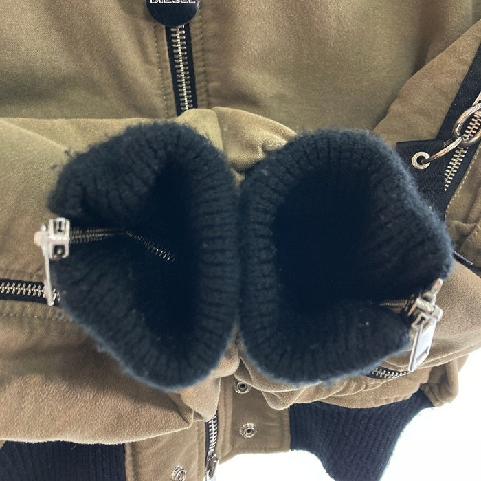 DIESEL ディーゼル バックジップ MA-1 フライトジャケット カーキ sizeXS 瑞穂店