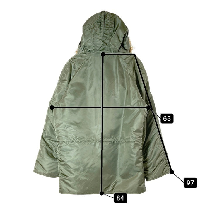 ALPHA INDUSTRIES アルファインダストリーズ N-3B フライトジャケット オリーブ sizeXL 瑞穂店