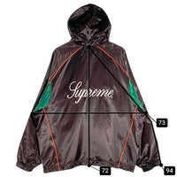 SUPREME シュプリーム 24SS Satin Hooded Track Jacket サテン フーデッド トラックジャケット ブラウン Size XXL 福生店