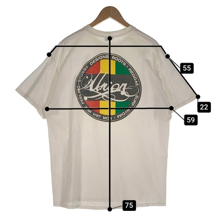 STUSSY ステューシー UNION LA 2006 リニューアル記念 プリントTシャツ シャドー ラスタ ホワイト Size XL 福生店