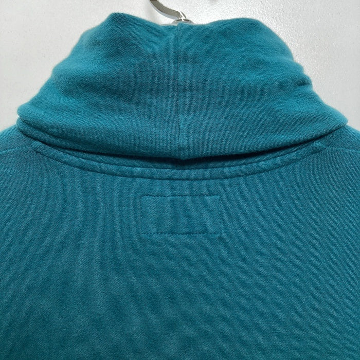 DESCENDANT ディセンダント ロゴ刺繍 裏起毛 タートルネックスウェットトレーナー グリーン size2 瑞穂店