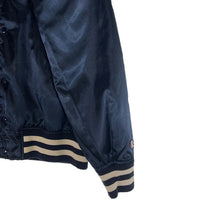 Supreme シュプリーム 13SS Champion チャンピオン Satin Jacket サテンジャケット スタジャン ネイビー Size S 福生店