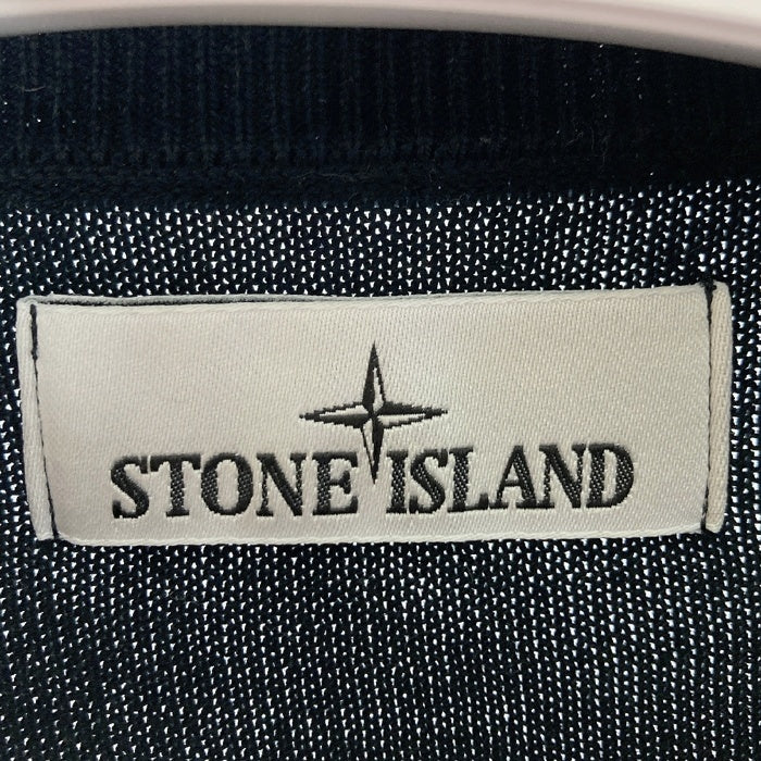 STONE ISLAND ストーンアイランド 8015540B2 ロゴパッチ ニット ブラック sizeM 瑞穂店