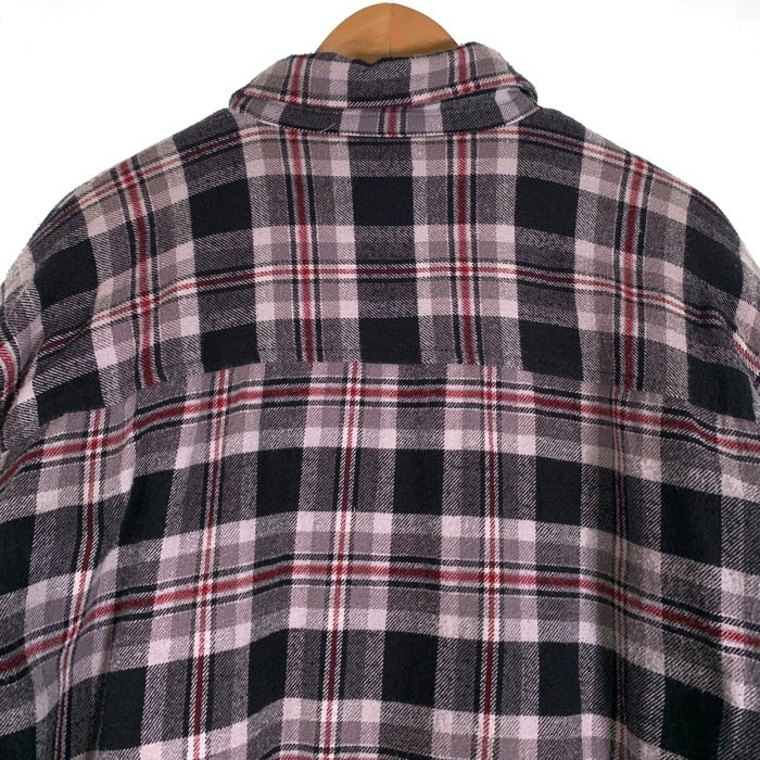 90's~ Stillwater Supply Co ジップアップ フランネルチェックシャツジャケット 中綿 グレー ブラック Size L 福生店