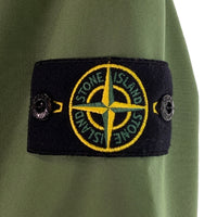 STONE ISLAND ストーンアイランド LIGHT SOFT SHELL-R ウォータープルーフボンディングジャージジップフーディー パーカー グリーン 761540427 V0058 Size L 福生店