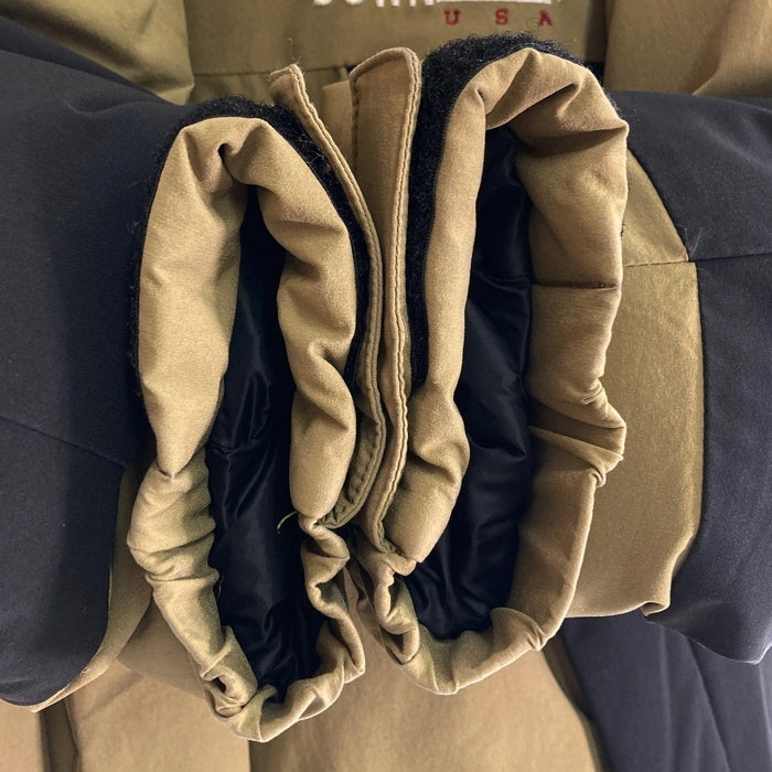 FIRST DOWN ファーストダウン 193-3526 バイカラー ダウンジャケット カーキ sizeS 瑞穂店