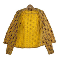 LIFE`S A BEACH ライフズアビーチ 復刻 スカルボーンプリント スウィングトップ ブルゾン ジャケット イエロー 薄手 Size M 福生店