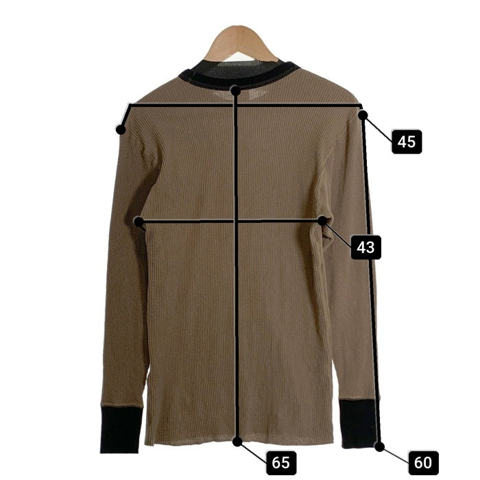 FREEWHEELERS フリーホイーラーズ Power Wear Carnival of HOPPERS クルーネックサーマルカットソー オリーブ ブラック Size M 福生店