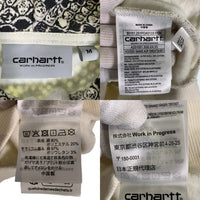 Carhartt WIP カーハート ワークインプログレス Hooded Snake AOP Sweatshirt スネークプリント プルオーバースウェットパーカー フーディー ホワイト ブラック Size M 福生店
