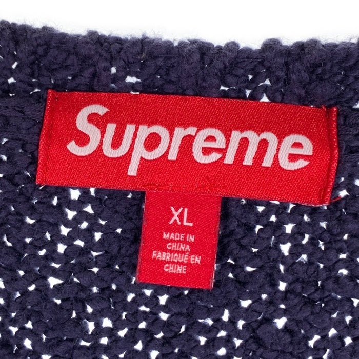 SUPREME シュプリーム 24SS Bouclé Small Box Sweater ブークレ スモール ボックス セーター ネイビー Size XL 福生店