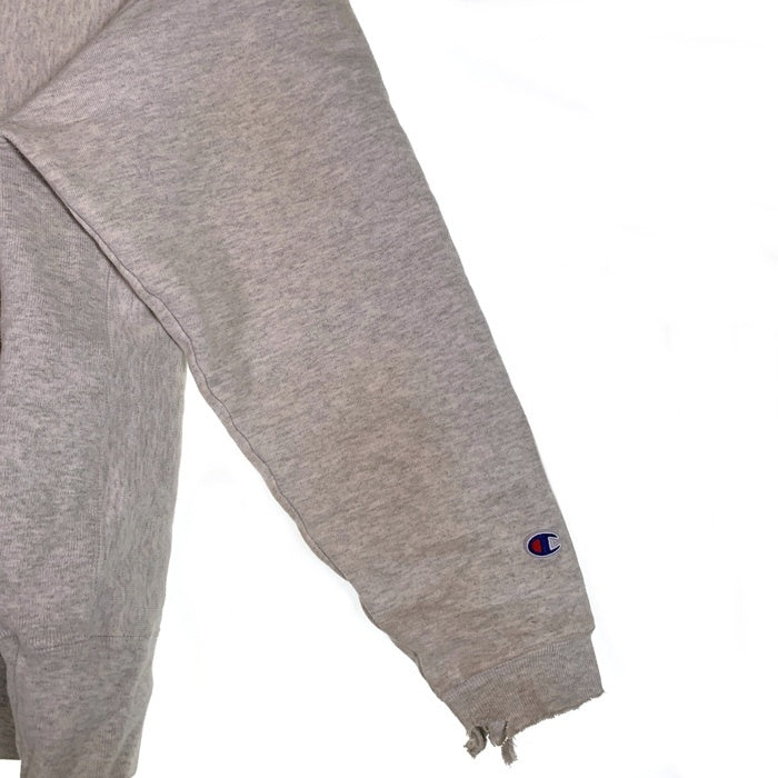 Champion チャンピオン REVERSE WEAVE リバースウィーブ PROVIDENCE COLLEDGE ダメージ加工 リメイク プルオーバー フーディー パーカー グレー Size XL 福生店