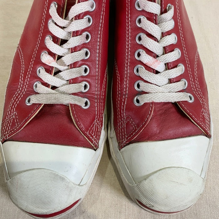 90's CONVERSE コンバース Leather Jack Purcell レザージャックパーセル レッド USA製 Size 8 (26-26.5cm) 福生店