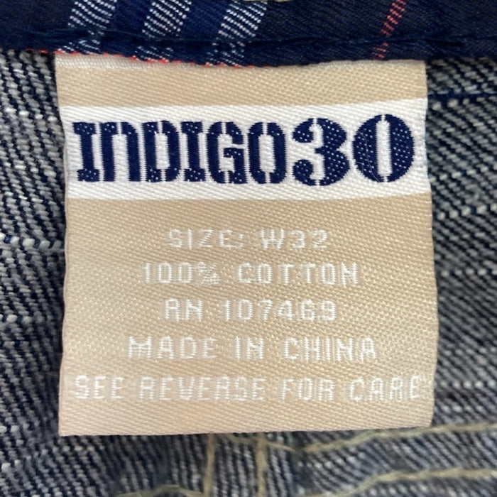INDIGO30 インディゴ30 デニムハーフパンツ ブルー size32 瑞穂店