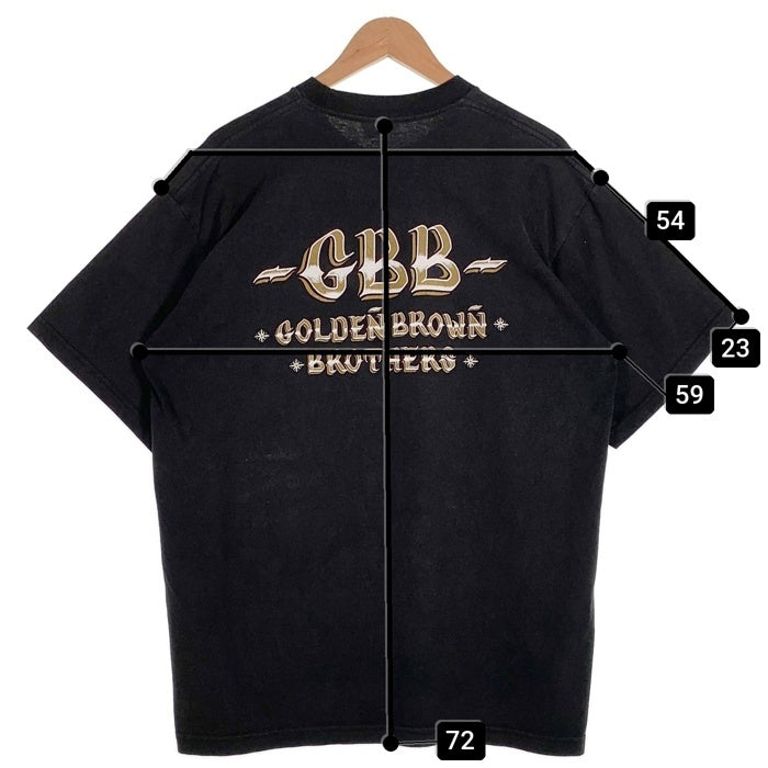 JSF ジェシーズショップ GBB ゴールデンブラウンブラザーズ プリントTシャツ ブラック Size XL 福生店