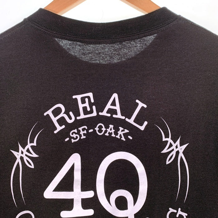 REAL SKATEBOARDS リアル スケートボード 4Q CONDITIONING フォーキュー コンディショニング 半袖 Tシャツ ブラック メキシコ製 Size M 福生店