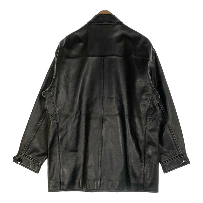 BEAMS ビームス シープスキン カーコート レザージャケット ブラック 11-18-6163-202 Size S 福生店