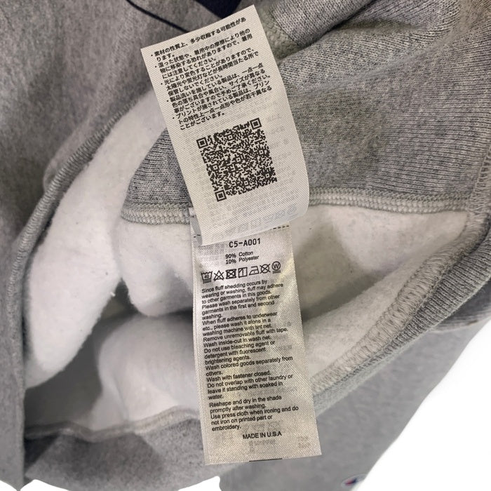 Champion チャンピオン YALE リバースウィーブ クルーネックスウェットトレーナー グレー 赤単色復刻 USA製 Size JP L 福生店
