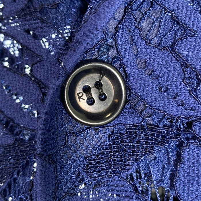 Needles ニードルズ 23SS CABANA SHIRT FLOWER 花柄レース 半袖シャツ ブルー MR252 Size XL 福生店