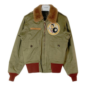 BUZZ RICKSONS バズリクソンズ BR10994 BR11281 BR11325 タンカースジャケット カーキ size44R※所々変色あり 瑞穂店