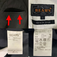 BEAMS+ ビームスプラス 2 Pleats Twill 2プリーツ チノツイルトラウザーパンツ ブラック 38-23-0097-874 Size L 福生店