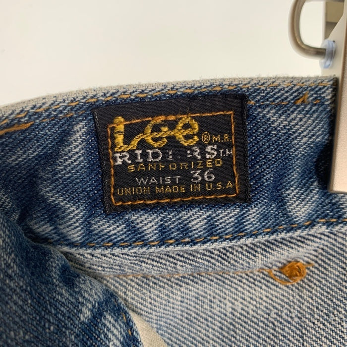 70's Lee リー 200 サイド黒タグ デニムパンツ インディゴ 革パッチ TALONファスナー 脇割 101Z Size 36 福生店