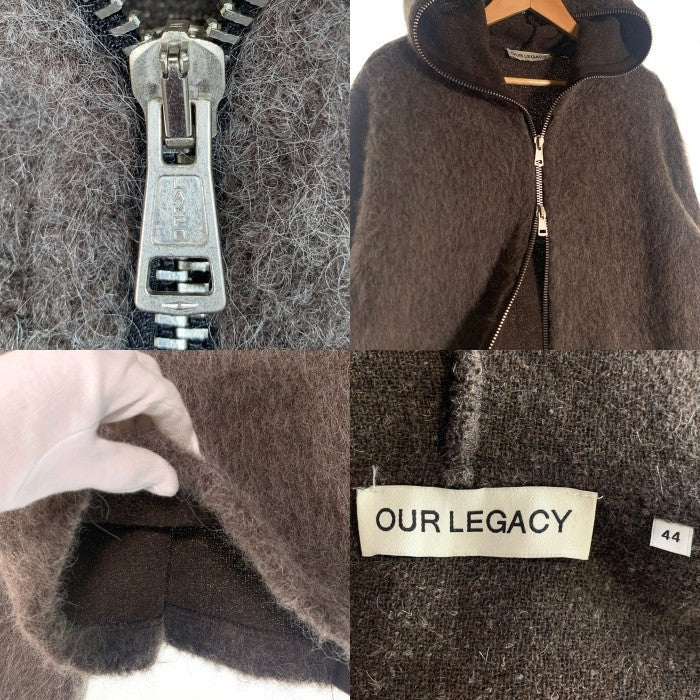 OUR LEGACY アワーレガシー 23AW FULL ZIP HOOD フルジップフード グレー モヘア ウール M4236FM 福生店