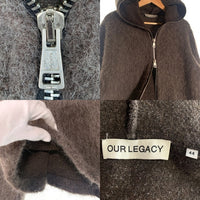 OUR LEGACY アワーレガシー 23AW FULL ZIP HOOD フルジップフード グレー モヘア ウール M4236FM 福生店