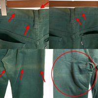 80`s Levi's リーバイス 519-1530 ストレートコーデュロイパンツ グリーン USA製 TALON42 Size 34×30 福生店
