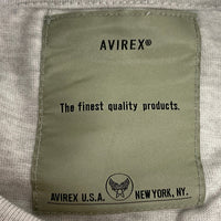 AVIREX アヴィレックス フロッキープリント SCHOOL Tシャツ グレー sizeM 瑞穂店