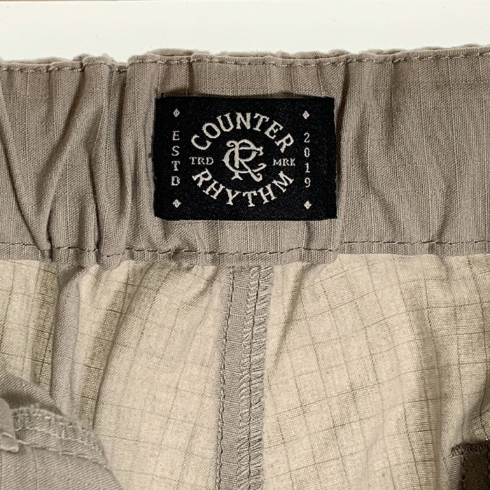 COUNTER RHYTHM カウンターリズム コットンリップストップ ベイカーショートパンツ セメント Size L 福生店