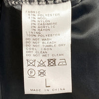 417 EDIFICE エディフィス カシミヤブレンド ウール チェスターコート 18-020-312-3002-3-0 グレー Size L 瑞穂店