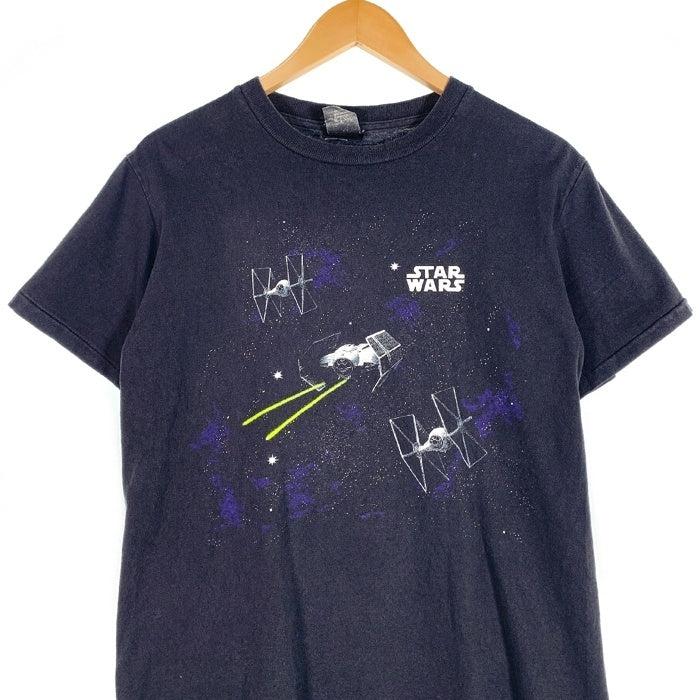 90's STAR WARS スターウォーズ プリントTシャツ ブラック Changes USA製 Size XL (実寸M-L相当) 福生店