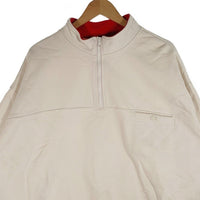 SUPREME シュプリーム 22AW Washed Half Zip Pullover ウォッシュドハーフジッププルオーバー スウェットトレーナー ホワイト Size L 福生店