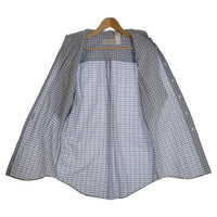 L.L.Bean エルエルビーン シアサッカー ボタンダウンチェックシャツ 半袖 ライトブルー Size M 福生店
