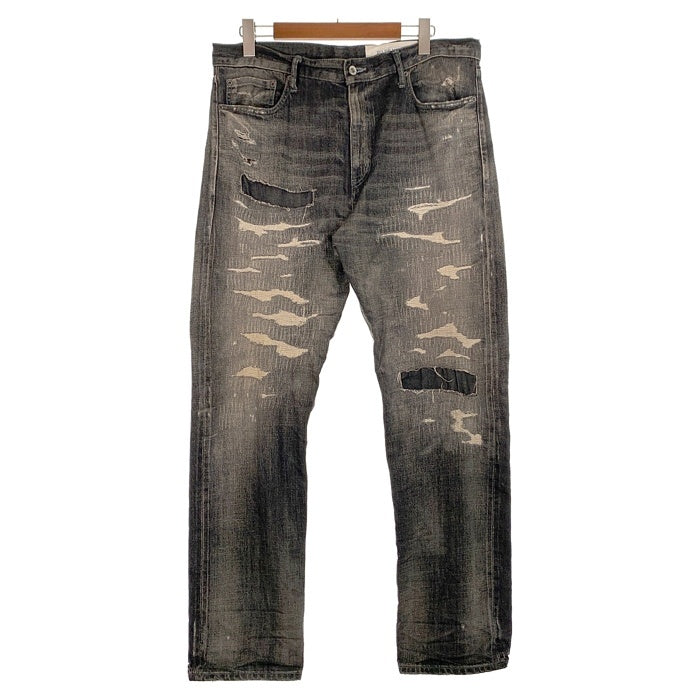 NEIGHBORHOOD ネイバーフッド 21SS SCRATCH SAVAGE DENIM PANT スクラッチサベージデニムパンツ ダメージ/リペア加工 211XBNH-PTM08 グレー Size XL 福生店