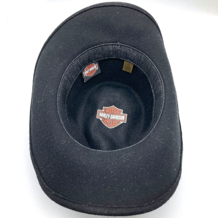 HARLEY DAVIDSON ハーレーダビッドソン USA製 テンガロンハット ウール ブラック sizeL 瑞穂店