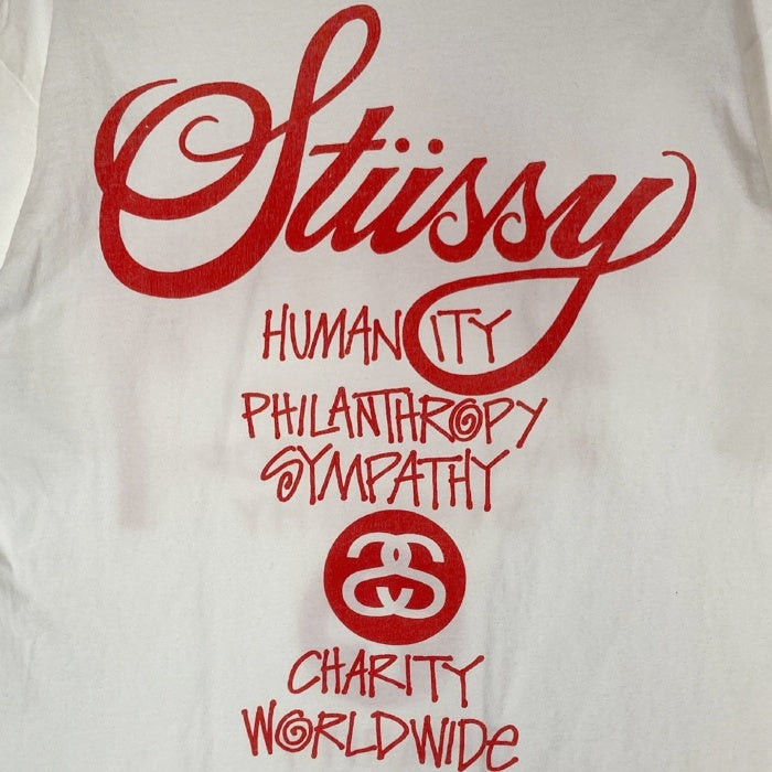 STUSSY ステューシー チャリティー ワールドツアー Tシャツ ホワイト sizeM 瑞穂店