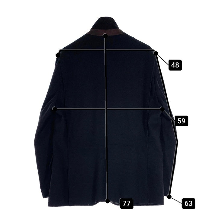 Brooks Brothers ブルックスブラザーズ ウール ジップアップジャケット ハーフ丈 ブラック Size L 福生店