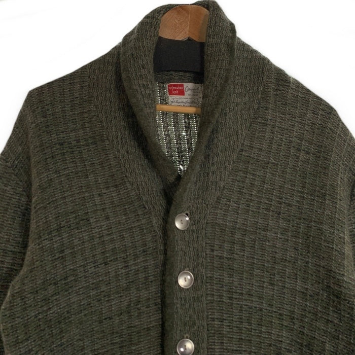 60's milwaukee knit  ミルウォーキーニット ラムズウール モヘア カーディガン グリーン WPL 10698 Size M相当 福生店