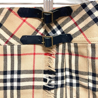 BURBERRY BLUE LABEL バーバリー ブルーレーベル FLF51-520 ノバチェック ラップスカート ベージュ size36 瑞穂店