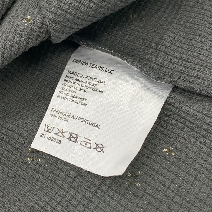 DENIM TEARS デニムティアーズ RHINESTONE DU RAG ラインストーン サーマル ドゥラグ 帽子 チャコールグレー 福生店