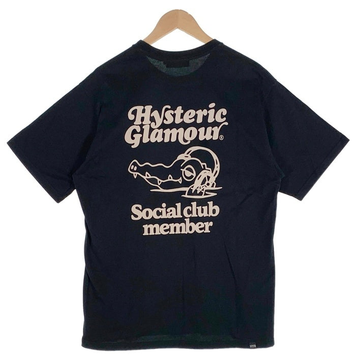 HYSTERIC GLAMOUR ヒステリックグラマー SWAMP MUSIC プリントTシャツ ブラック 02222CT15 Size L 福生店