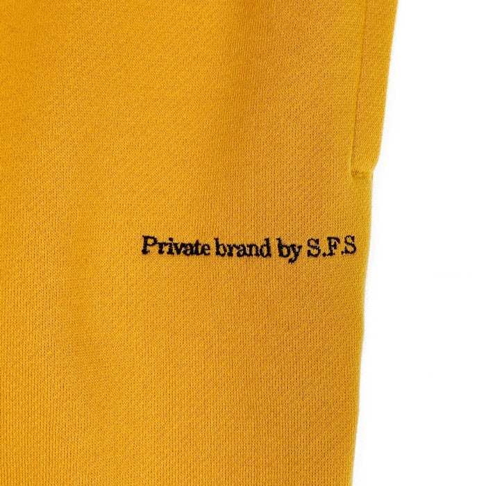 private brand by S.F.S プライベートブランド エスエフエス Classic Logo Sweat Pt クラシックロゴ スウェットパンツ イエロー Size F 福生店
