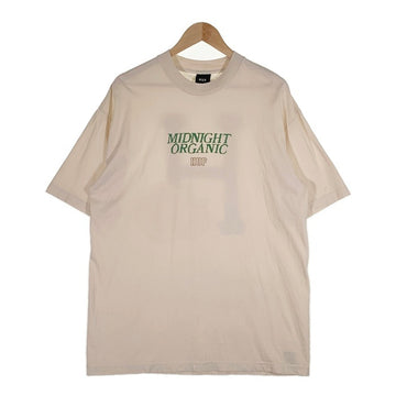 HUF ハフ MIDNIGHT ORGANIC H TEE プリントTシャツ ナチュラル Size L 福生店